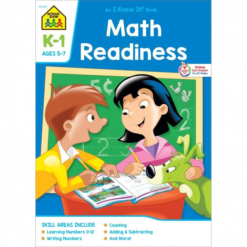 Math Readiness K-1 Workbook 64pg: $7.00