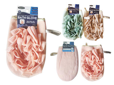 Bath Glove With Loofah