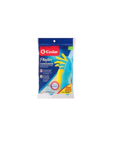 O-Cedar Playtex Handsaver Glove 2pk Blue And Yellow: $8.00