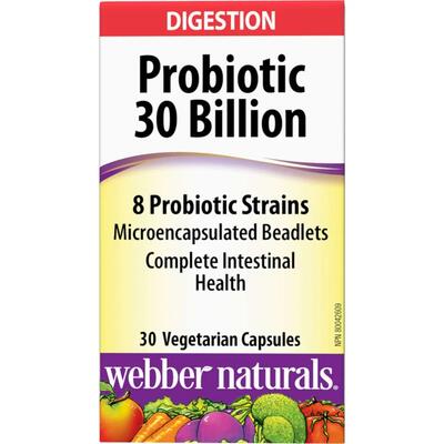 Webber Naturals Probiotic 30 Billion 30 Caps