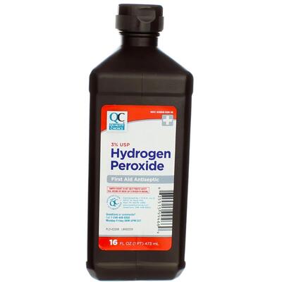Quality Choice 3% Hydrogen Peroxide 16oz: $4.00