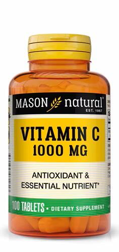 Mason Vitamin C 1000mg Pure Ascorbic Acid Tablets 100's