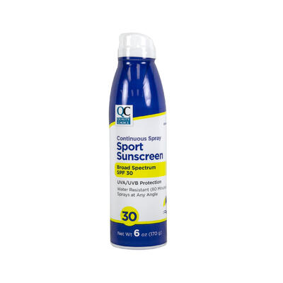 QC Sport Sunscreen SPF 30 6oz: $29.95
