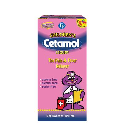 Cetamol Children's Pain And Fever Reliever 120ml