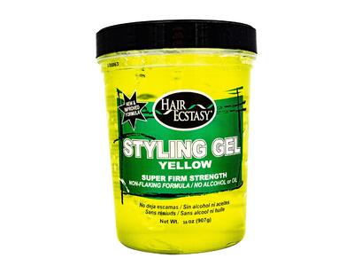 Hair Ecstasy Styling Gel Yellow 16oz