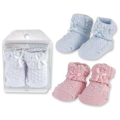 Baby King Knit Booties Assorted 1 pair