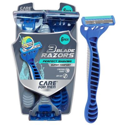 Care For Men 3 Blade Razors 6pk