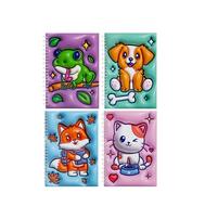 Paper Jam Puffy Look Animal Notebook Assorted: $0.00