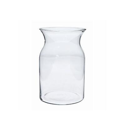 Vase Splash Clear Glass Milk Jug 8inch: $18.00