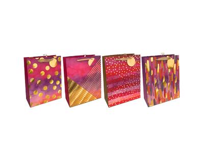 Paper Bag Cool Tone Pink Jumbo Assorted 1 count