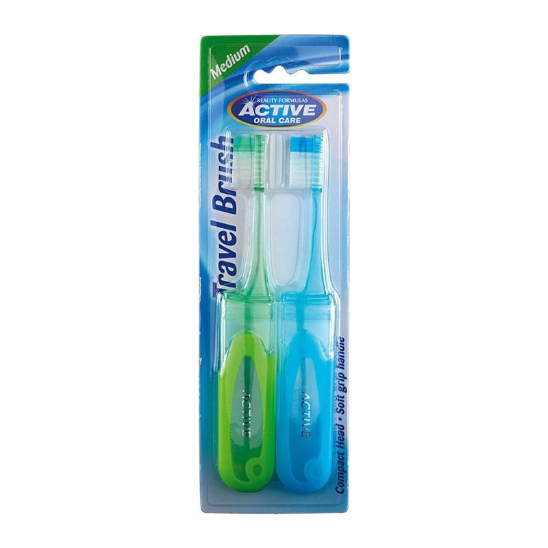 Beauty Formulas Active Oral Care Travel Brush Medium 2 pack: $6.00