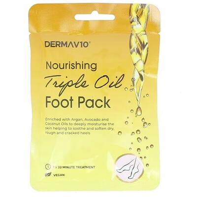 Derma V10 Nourishing Triple Oil Foot Pack 1 treatment: $7.00