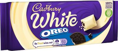 Cadbury White Oreo Block 120g: $7.50