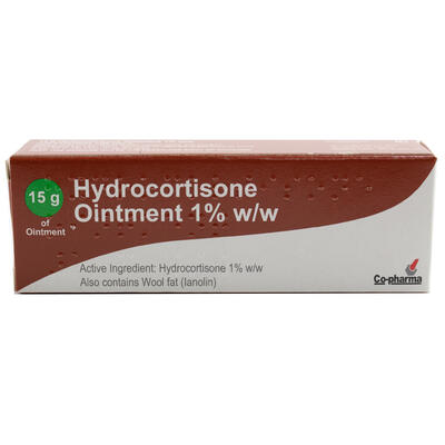 Hydrocortisone Ointment 1% w/w 15g: $11.70