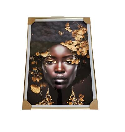 African Woman Frame Assorted 60x80 1 count