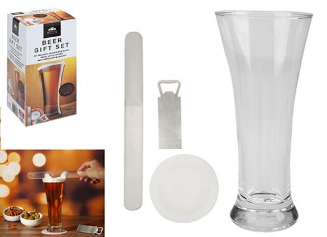 DNR Beer Gift Set Glass & Acc: $10.00