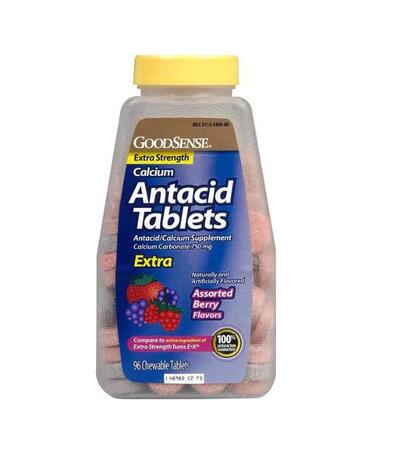 Good Sense Antacid Chewables Assorted Berry 96 count