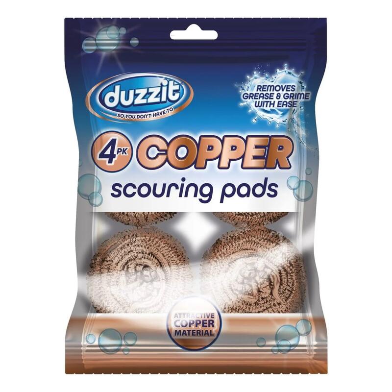 Duzzit Copper Scouring Pads 4pk