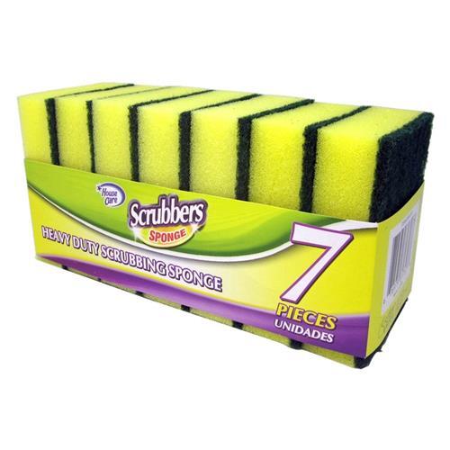 7Pk Heavy Duty Sponge Scourer