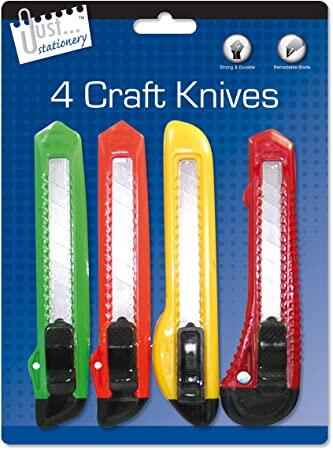 Just Stationery Craft Knives 4ct