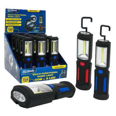 Led Work Lamp With Grip: $9.99