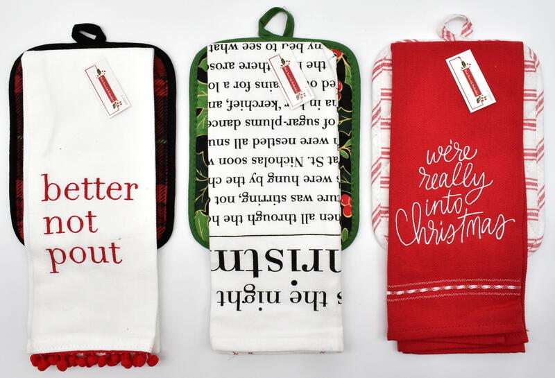 We Wish You A Merry Christmas To All Towel & Potholder Set