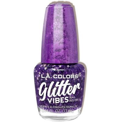 L.A. Colors Purple Razzi Glitter Vibes Nail Polish 13ml: $7.00