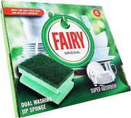 Fairy Original Sponge Scourer Green 6pk: $11.00