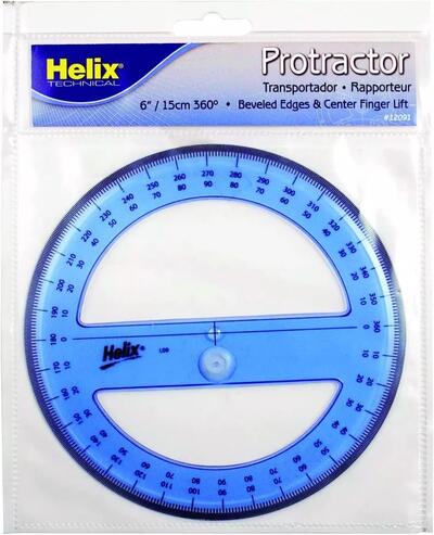 Helix Protractor Angle Measure