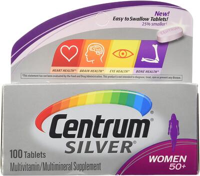 CENTRUM SILVER WOMEN'S 100: $0.70