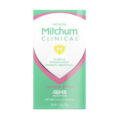 Women Mitchum Clinical Antiperspirant & Deodorant Powder Fresh 1.6oz