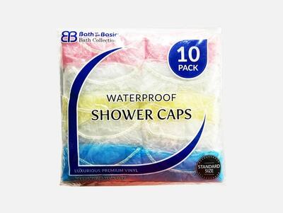 Waterproof Shower Caps 10pk: $7.00