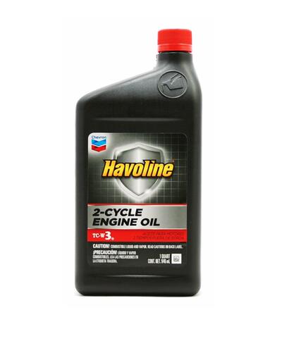Havoline 2-Cycle Engine Oil TC-W3 1 quart: $18.00