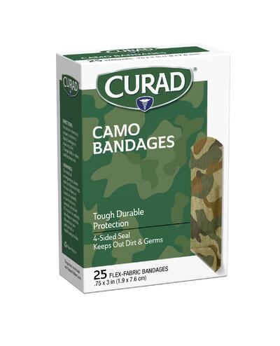 Curad Camo Bandages 3/4x3 25 count