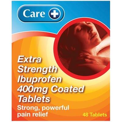 Extra Strength Ibuprofen 400mg Coated Tablets 48s: $0.35