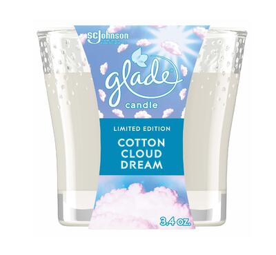 Glade 1 Wick Candle Cotton Cloud Dream 3.4oz: $10.00