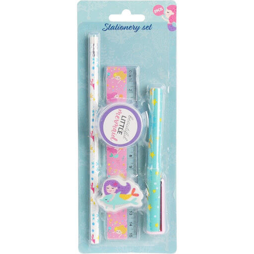 Mermaid Design Stationary Set 5pcs