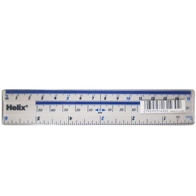 Helix Plastic Ruler 6