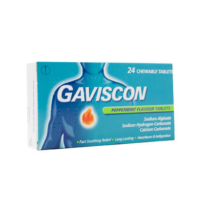 Gaviscon Peppermint Chewable Tablets 24 ct: $22.50