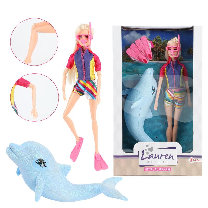 Lauren Tennage Doll Driver & Glitter Dolphin