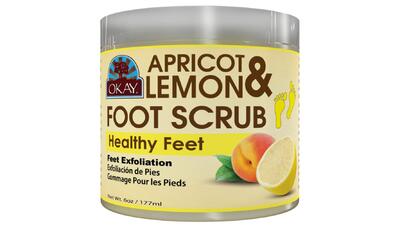 Okay Foot Scrub Apricot & Lemon 6oz: $15.00