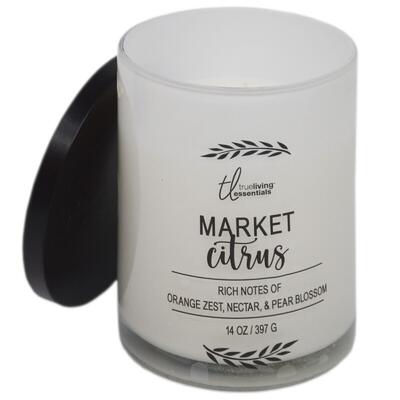 True Living Market Citrus 2-Wick Candle 14oz