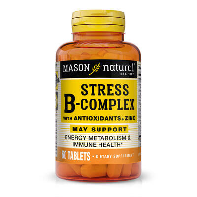 Mason Natural Stress B-Complex Formula With Zinc Tablets 60 count