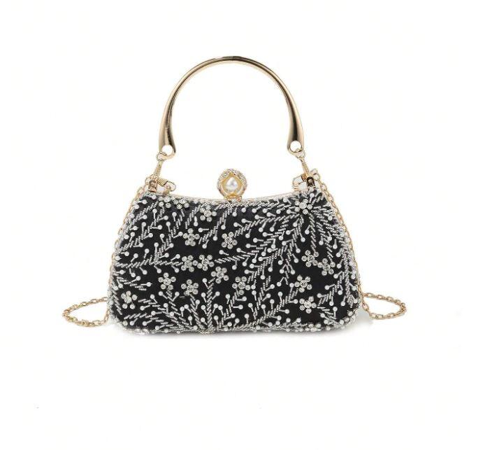 Rhinestone Pearl Bag