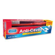 Lucky Super Soft Anti-Cavity Toothpaste & Toothbrush 6.4oz: $0.00