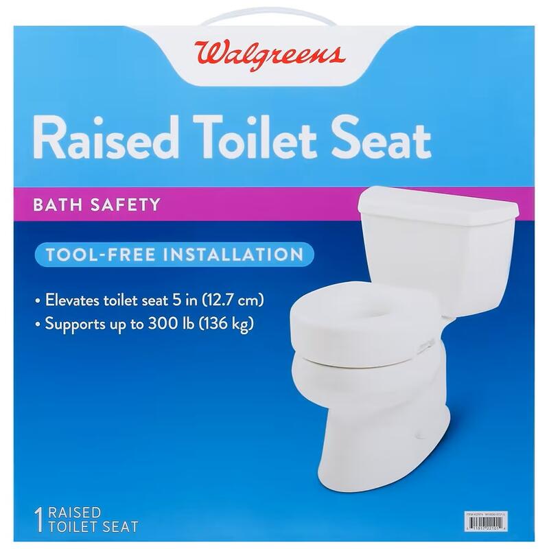 Walgreens Raised Toilet Seat 1 count M&C Drugstore