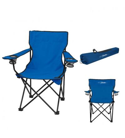 Go Anywhere Fold Up Lounge Chair Black Blue