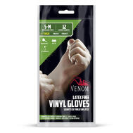 Venom Diposable Vinyl Gloves Small - Medium 12 count: $0.00