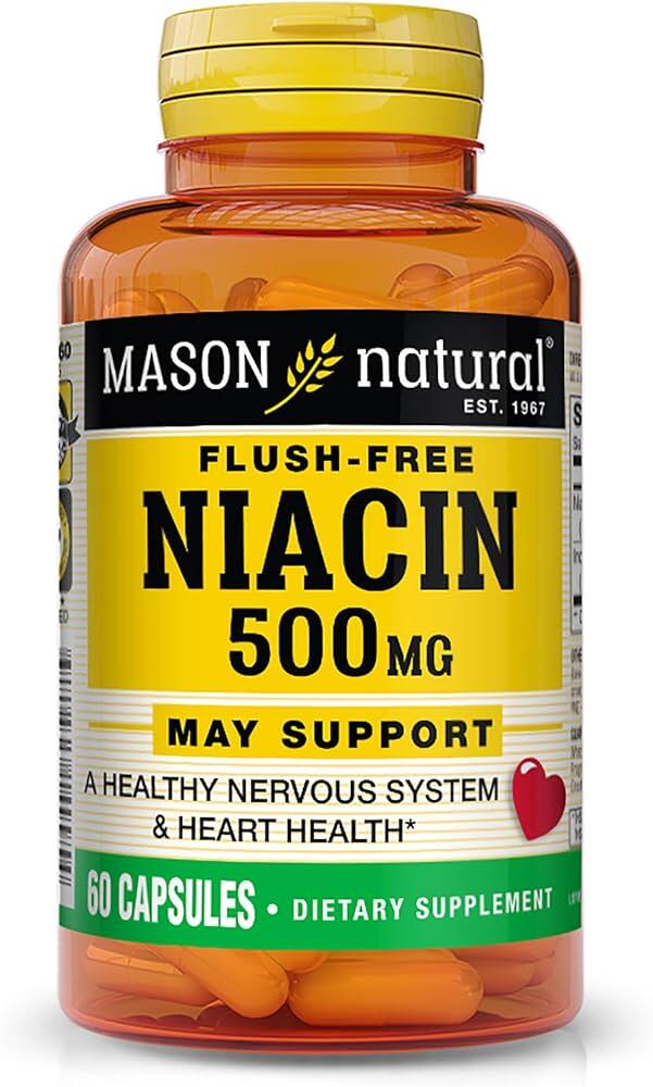 Mason Niacin 500mg Flush-Free Capsules 60's