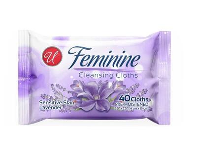 U Feminine Cleansing Cloths Lavender: $5.00